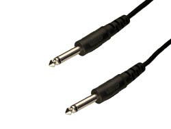 [1034A1.5AVA] Conexión Audio con dos Jack Ø 6,3 mm y 1.5 metros. Mono.  Mod. 1034A/1.5