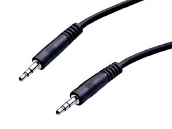 [10350.75AVA] Conexión Audio Dos jacks macho Ø 3,5 y 0.75 metros. Estéreo. Mod. 1035/0.75
