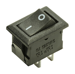 [11180IEDH] Interruptor miniatura negro 3A ON-OFF. Mod. 11.180.I