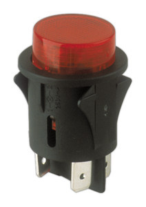 [11479ILNREDH] Interruptor empotrable a pulsador luminoso 10(4)A/ 250V. Mod. 11.479.IL/N/R