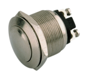 [11547PEDH] Pulsador anti-vándalos Acabado níquel Metálico Mod. 4187