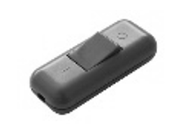 [11575NEDH] Interruptor bipolar pasante de 2A de color negro, contactos de plata Electro DH Mod. 11.575/N