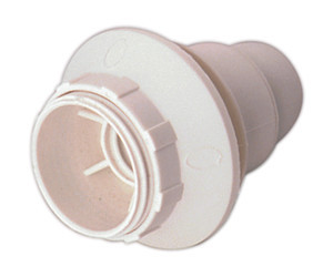 [12088BEDH] Portalámparas E14 con a rosca y arandela blanco. Mod. 12.088/B