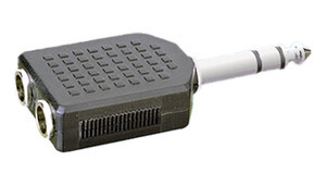 [13450EDH] Adaptador estéreo 6.35 mm a doble hembra estéreo 6.35 mm. Mod. 13.450