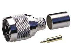 [1429AVA] Conector N Macho Crimp RG-213 / RG-11 / RG-8. Pin Dorado. Mod. AU7000078