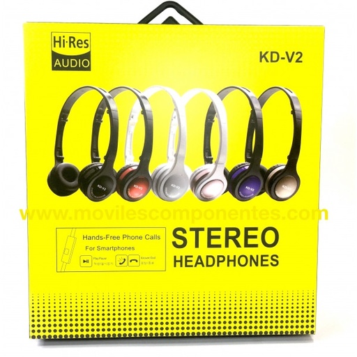 [16011NAT] Auricular Aro stereo y micro Hi-Res. Mod. KD-V2