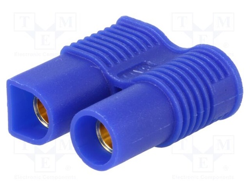[EC3FTME] Conector alimentación DC hembra 2 pin azul 25A. Mod. EC3-F