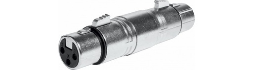 [1603ELG] Adaptador XLR Hembra 3 Pins a XLR Hembra 3 Pins. Mod. 10240FF