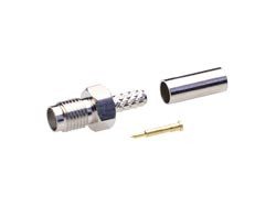 [161258AVA] Conector SMA Hembra Inverso (RP) Crimp RG-58. Aislante Teflón. . Mod. 1612/58