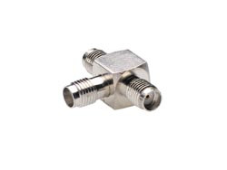 [1618AVA] Conector adaptador Distribuidor SMA Triple Hembra. Aislante Teflón. Mod. 1618