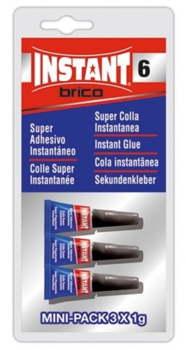 [1682560CHV] PEGAMENTO INSTANTANEO 3 x 1g INSTANT BRICO Adhesivo Instantaneo. Mod. 1682560