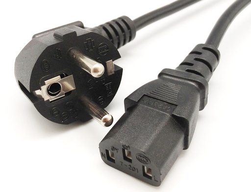[17353ELG] Cable alimentación schuko a IEC C13 hembra 3.0mts. Mod. PC186VDE3M