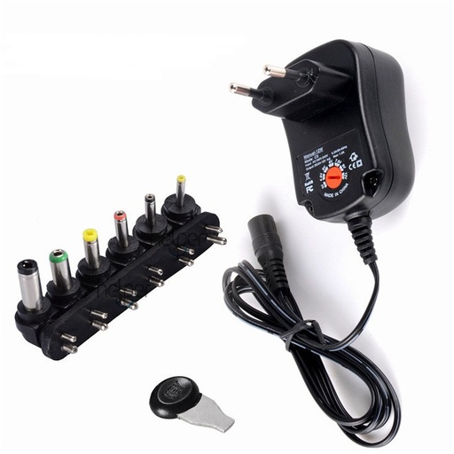 [1991602VDR] ALIMENTADOR UNIVERSAL ELECTRONICO 3/4.5/5//6/7.5/9/12V, 2.5A, 30W 6XCLAVIJAS+USB