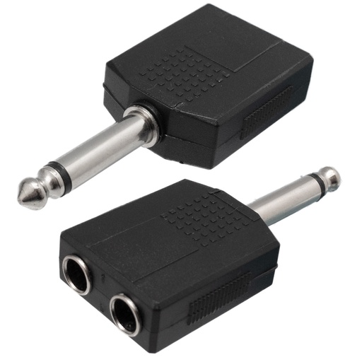 [2133ELG] Adaptador Jack mono 6.3mm a 2xJack mono hembra. Mod. 2133