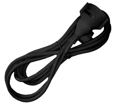 [430009G] Prolongación manguera 3x1.5mm2 5 Mts negra. MOD. 23214