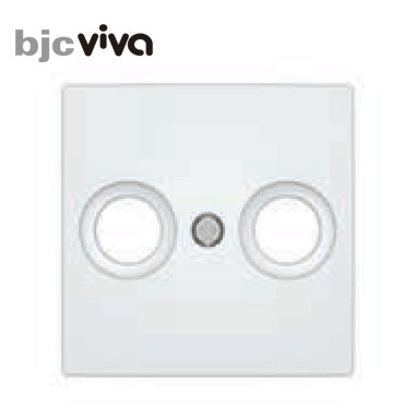 [23330BJC] Tapa toma television blanco polar BJC serie Viva 23330