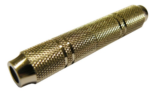 [2495ELG] Adaptador jack 6.3mm hembra mono a jack 6.3mm hembra mono metálico