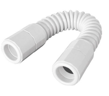 [RCF25LER] Manguito unión flexible curvado PVC M25 gris IP67. Mod. RCF25