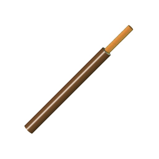 [2983MROD] HILO DE LINEA FLEXIBLE LIBRE DE HALOGENOS 1X10MM MARRON. MOD. LH10MIBC