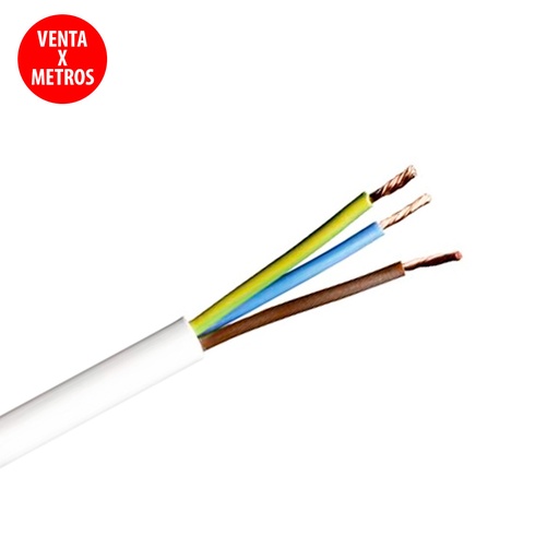 [3061ROD] MANGERA FLEXIBLE 3X1.5 BLANCA. Mod. M3X1.5IBC