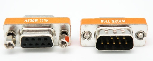 [3091ELE] Adaptador NULL MODEM, DB9M - DB9H, METAL. Mod. 3091