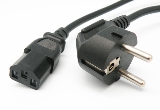 [3199ELG] CABLE SHUKO MACHO-HEMBRA, NEGRO, 3m Ref. 3199