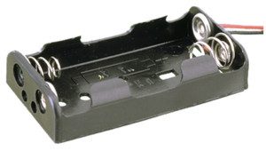 [33037EDH] Portapilas para 2 pilas LR06 AA de 1'5V (3V). Mod. 33.037