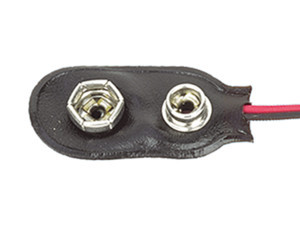 [33090160ULEDH] Portapila 9V clip 160mm con norma UL. Mod. 38213