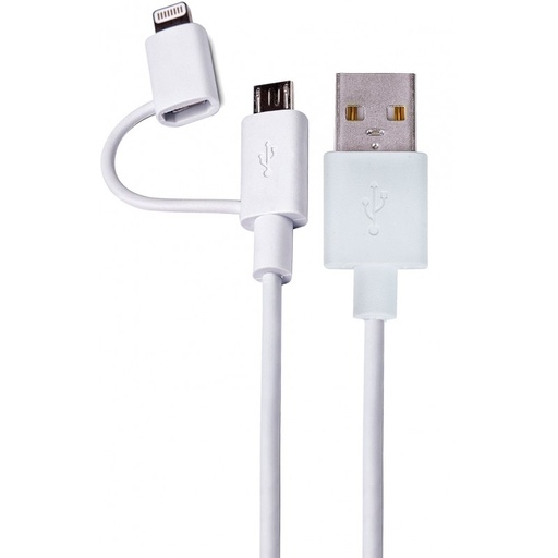 [34101200DCU] Cable Lightning + Micro USB - USB