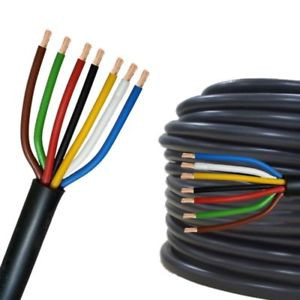 [CEMAN7X1NG] Manguera negra 7x1mm2 flexible colores - POR METROS. Mod. MN7x1