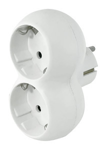 [360492EDH] Adaptador 2 tomas con toma de tierra 16A. Mod. 103000002
