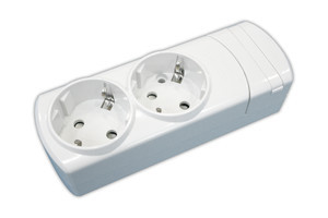 [36096SCEDH] Base múltiple de 2 tomas Mod 36.096/SC