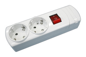 [36097SCEDH] Base múltiple de 2 tomas e interruptor Mod 36.097/SC