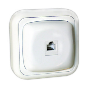 [36480RJ45EDH] Base telefónica de superficie RJ45. 8p/8c.. Mod. 36.480/RJ45