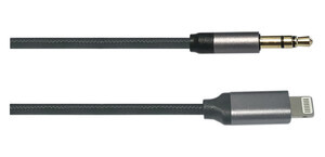 [3847515EDH] Conexión tipo Jack Stereo macho 3.5mm a tipo lightning macho. 1.5mt. Mod. 38.475/1.5