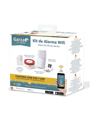 [401280GAR] Kit alarma seguridad WIFI Garza Smart. Mod. 401280
