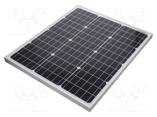 [CLSM50M] Panel solar 12V 50W monocristalino 610x510x30mm. Mod. CL-SM50M