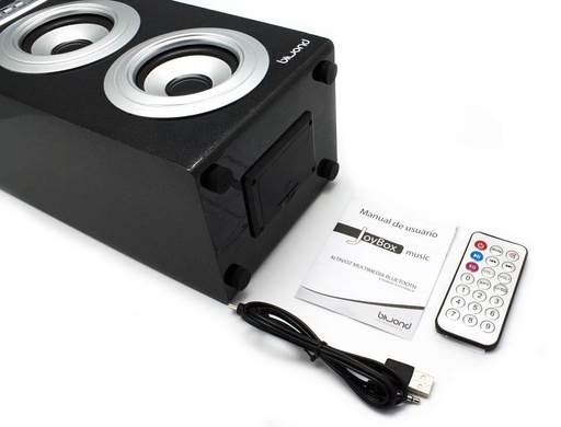 [50600ENU] Torre música reproductor USB Bluethooth negro Joybox. Mod. 50600