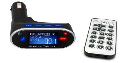 [50884ENU] Reproductor MP3 USB/MicroSD + Transmisor FM BLUETOOTH Coche. Mod. 630C