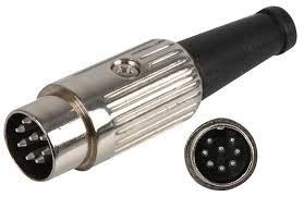 [6100800TME] Conector DIN macho 8 pin 270º. Mod. 610-0800