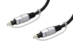 [6575AVA] Conexió fibra óptica Ø 5mm. Conector Toslink - Toslink para equipos con Entradas / Salidas digitales ópticas.