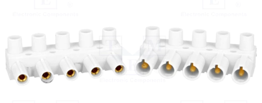 [7600000205TME] Pareja conectores macho hembra 5 pines 10A. Mod. 7600-0002-05