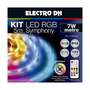 [81028RGBEDH] Kit tira LED RGB 150 led 5 metros Symphony. Mod. 81.028/RGB