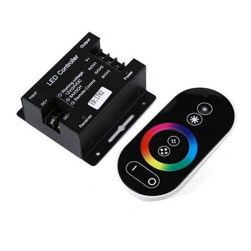 [844113LED] Controlador LED táctil RGB 216-432W 12V-24V. Mod. LM9026