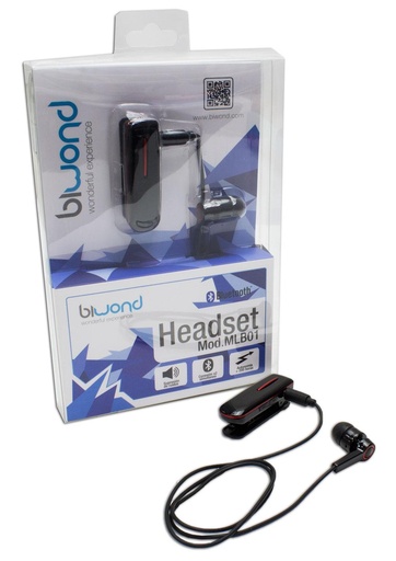 [90356ENU] Manos libres headset Bluetooth Biwond. Mod. MLB01