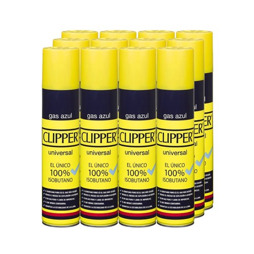 [90903EL3] Cartucho de carga isobutano 300ml para encendedores Clipper. Mod. 90999