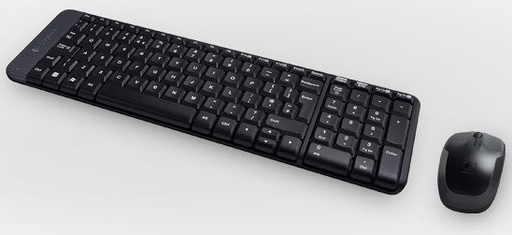 [920003159DMI] COMBO TECLADO RATON LOGITECH RF INALAMBRICO NEGRO. MOD. MK220