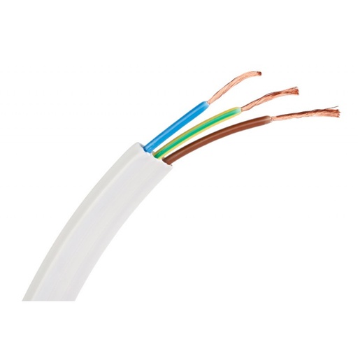 [94315PRO] MANGUERA TRIPLAN 3X1,5 - BLANCO (METRO) MOLDURA. Mod. MTRI3X1.5