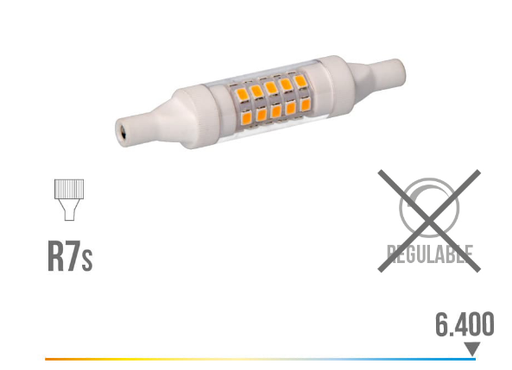 [98981ELK] Bombilla lineal R7S LED 78MM 5.5W 6400K. Mod. 98981