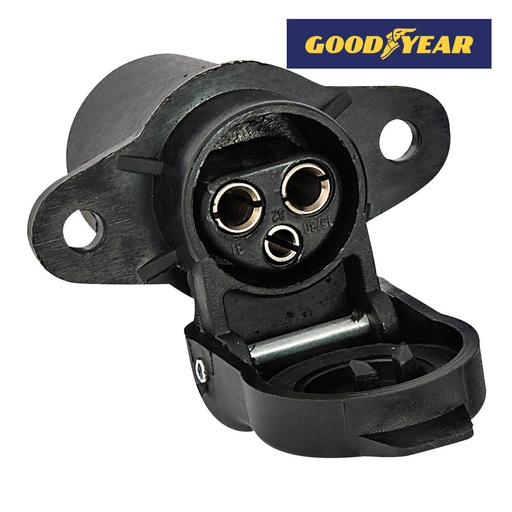 [99560ELK] Conector hembra remolque 3 pines goma. Mod. 99560